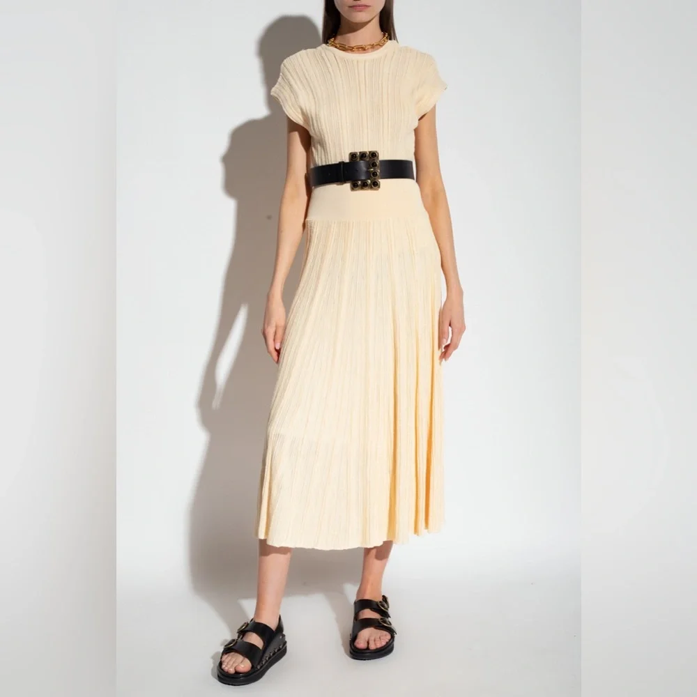 Ulla Johnson Kiera Textured Rib Knit Midi Skirt - Picture 3 of 10